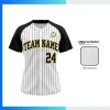 Women’s Custom Full Button Baseball Jersey – 150G Both Side Poly Sublimated Team Uniform