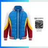 Premium Full Button Baseball Puffer Jacket with Inner Zipper – Custom Embroidered Team Outerwear