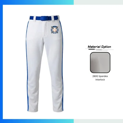 Custom Sublimated Capri Baseball Pants – 280G Spandex Interlock Below-Knee Athletic Team Pants