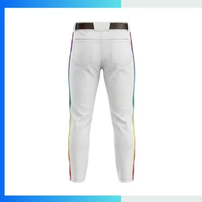 Alternative view of Custom Mesh Contrast Pocket Baseball Pants – Taiwan Needle Eye Breathable Full-Length Team Uniform Pants