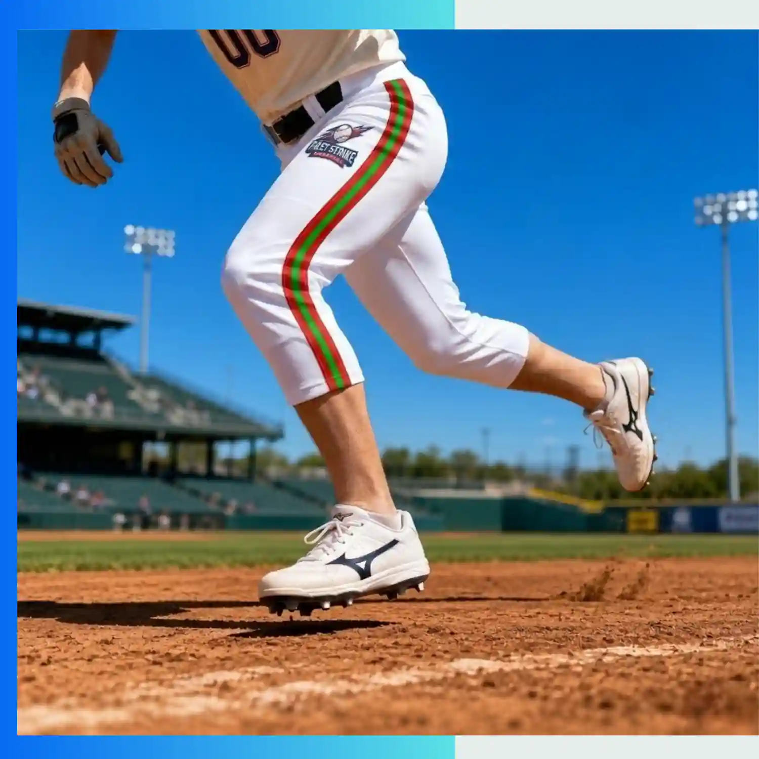 Custom Sublimated Cropped Baseball Pants – 280G Spandex Interlock Mid-Calf Athletic Team Pants - Image 3