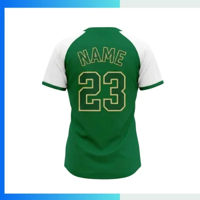 Alternative view of Custom 2-Button Baseball Jersey – Women’s Fit 160G Birdseye Mesh Full Sublimation Team Uniform