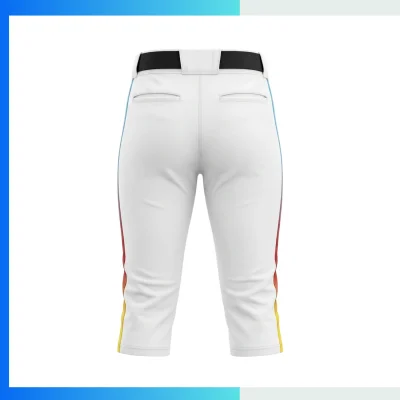 Alternative view of Custom Crop-Length Baseball Pants – Taiwan Needle Eye Mesh Breathable Mid-Calf Team Uniform Pants