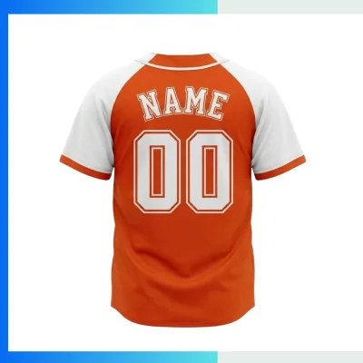 Alternative view of Custom Full-Button Baseball Jersey – 200G Interlock Sublimation Classic Team Uniform