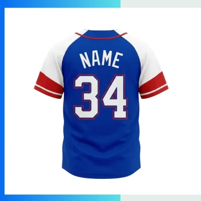 Alternative view of Custom Full-Button Baseball Jersey – 150G Bee Eyes Mesh Lightweight Sublimation Team Uniform