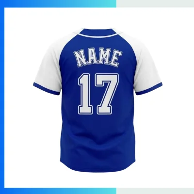 Alternative view of Custom Full-Button Baseball Jersey – 150G Both Side Poly Lightweight Sublimation Team Uniform