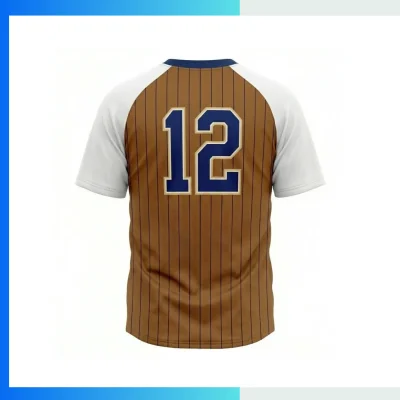 Alternative view of Custom Crew Neck Baseball Jersey – 200G Interlock Sublimated Team Uniform