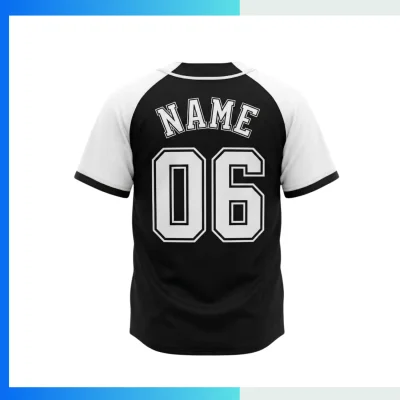 Alternative view of Custom Full-Button Baseball Jersey – 160G Birdseye Mesh Breathable Sublimation Team Uniform