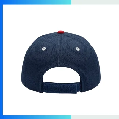 Alternative view of Custom Structured Baseball Cap – 3D Embroidered Team Logo Mesh Cap