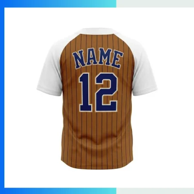 Alternative view of Custom Crew Neck Baseball Jersey – 200G Interlock Sublimated Team Uniform