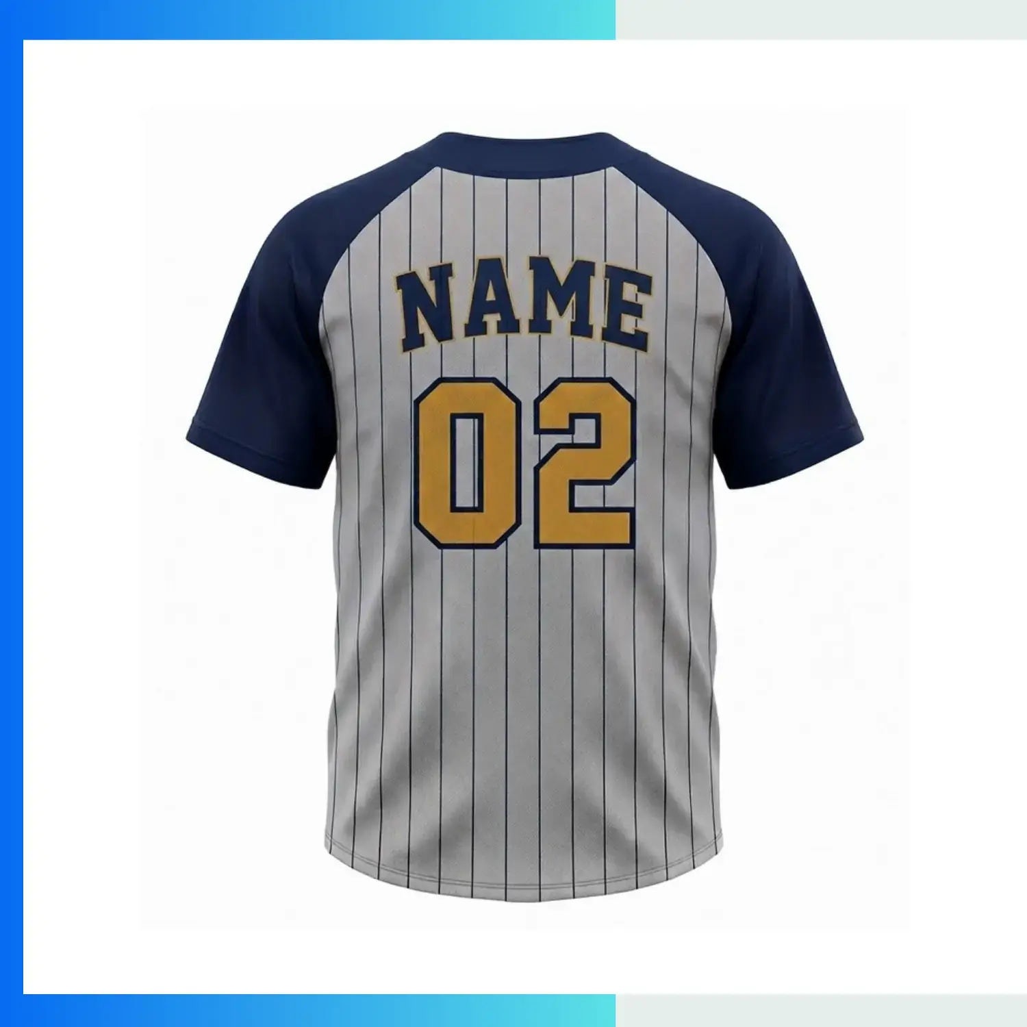 Custom Sublimated Full-Button Baseball Jersey – No Piping Performance Mesh Team Uniform - Image 2