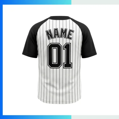 Alternative view of Custom Tackle Twill Baseball Jersey – Full Button 200G Interlock Sublimated Team Uniform