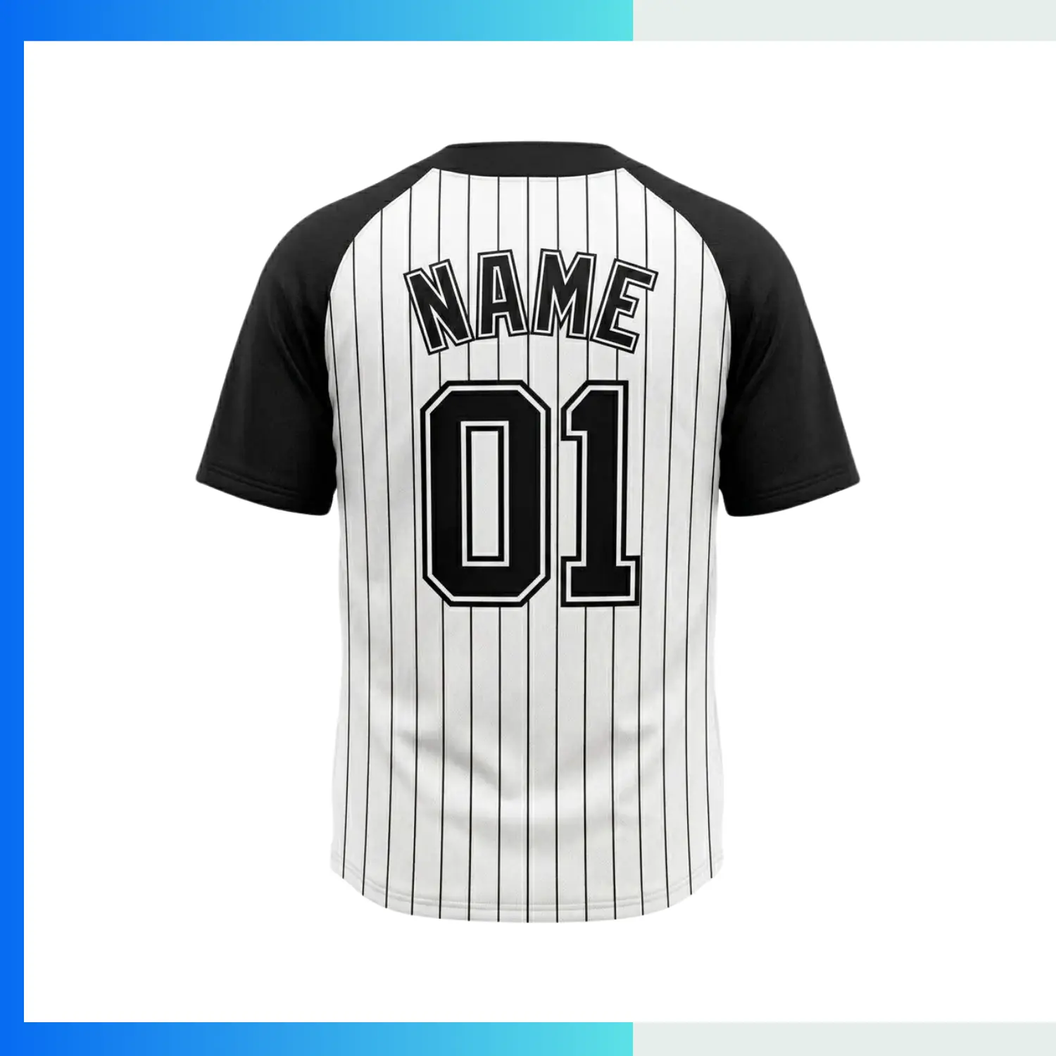 Custom Tackle Twill Baseball Jersey – Full Button 200G Interlock Sublimated Team Uniform - Image 2