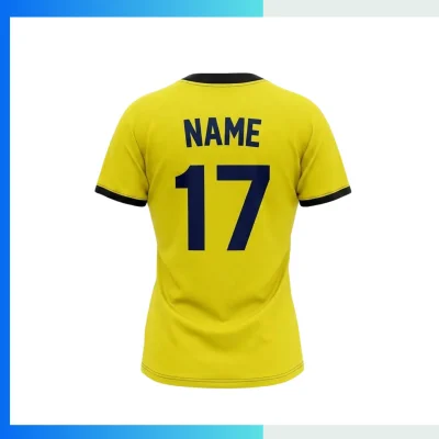 Alternative view of Custom Sublimation 2-Button Front Baseball Jersey with 200G Interlock