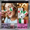 Italy national football team FIFA 2026 World Cup fan face paint, oil wax face paint stick with Italian flag green-white-red colors, portable design for soccer match fan makeup, easy to apply and remove