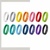 Ink filled debossed embossed silicone wristbands, dimensional color filled logo bracelets for branding events and promotional use