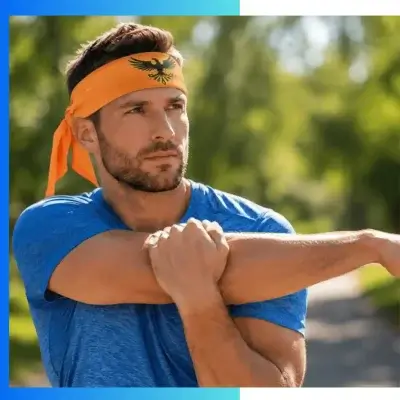 Alternative view of Custom Sublimated Cooling Headbands – 160GSM Evaporative Cooling Sports Headwear