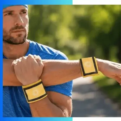 Alternative view of Custom PVC Pocket Wristband – Solid Color Cotton Elastic ID Holder Wristband for Events & Festivals