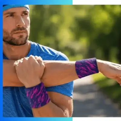 Alternative view of Custom Sublimated Sweatbands – Full Color Dye Sublimation Polyester Elastic Sports Headbands