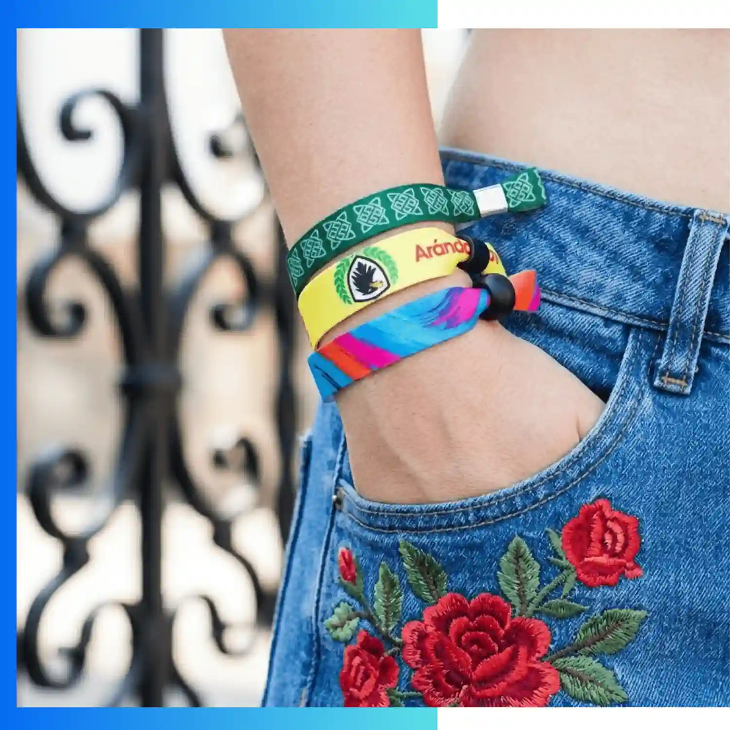 Custom Ribbon Sublimation Wristbands – Soft Fabric Event & Festival Wristbands with Full-Color Print - Image 2