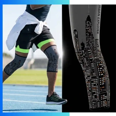 Alternative view of Custom Cycling Leg Warmers – Sublimated Lycra & Tricot Fabric