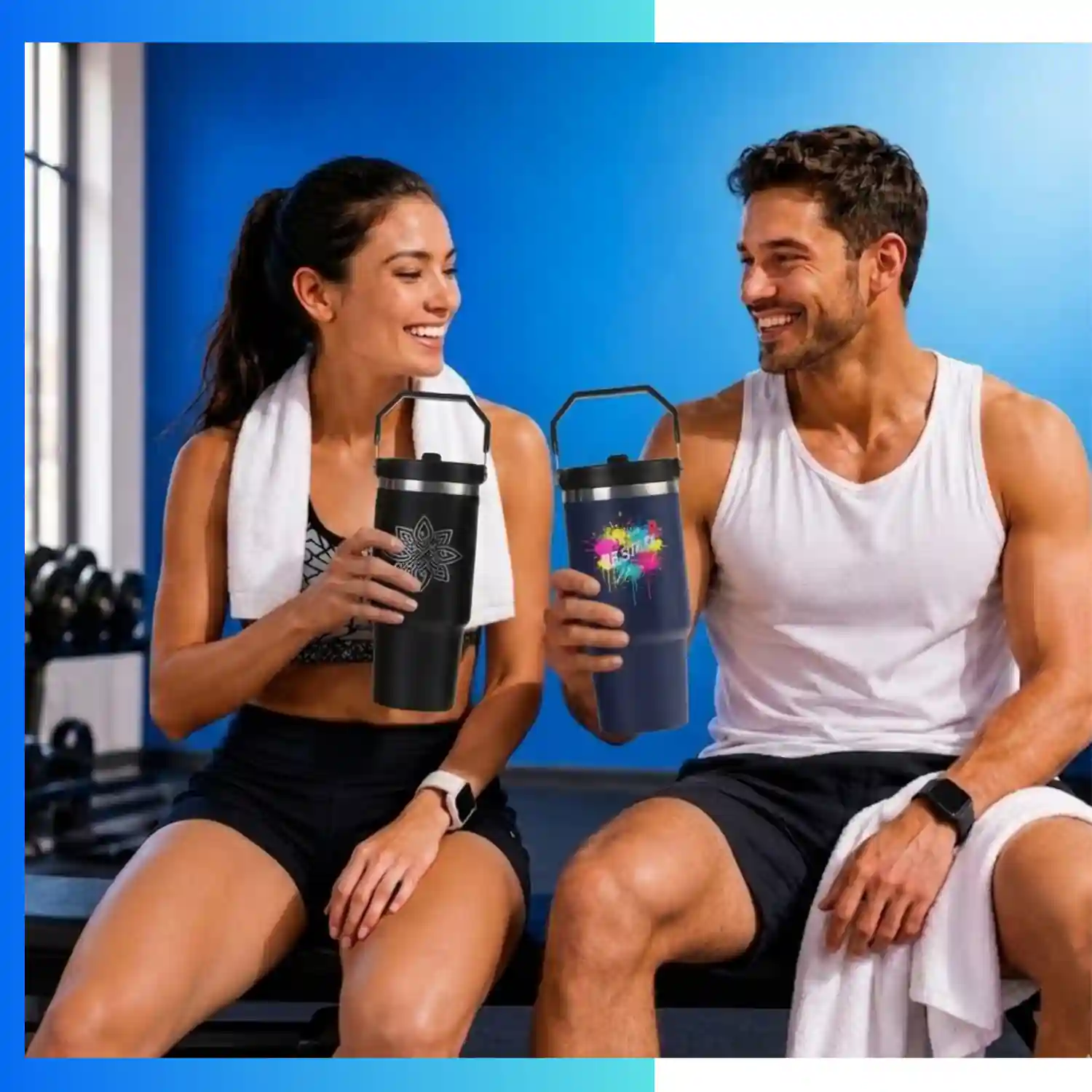 30oz Fashion Stainless Steel Tumbler – Custom Laser Engraved / UV Print Trend Design Travel Mug - Image 2