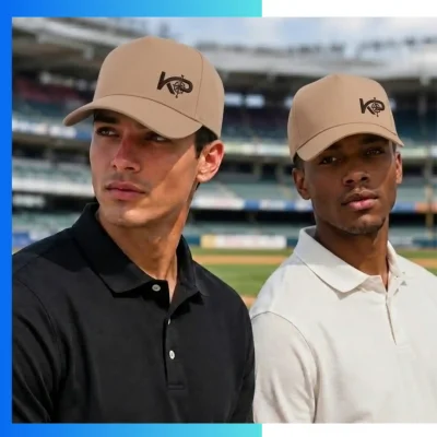 Alternative view of Stiff Buckram Mid-Profile 6-Panel Structured Cap – Custom Heathered Mesh Snapback Performance Hat