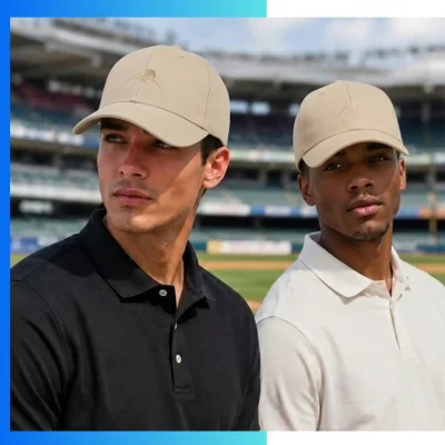 Alternative view of Cotton 6-Panel Structured Baseball Cap – Custom Advertising Cap with Pre-Curved Visor & Metal Buckle Closure