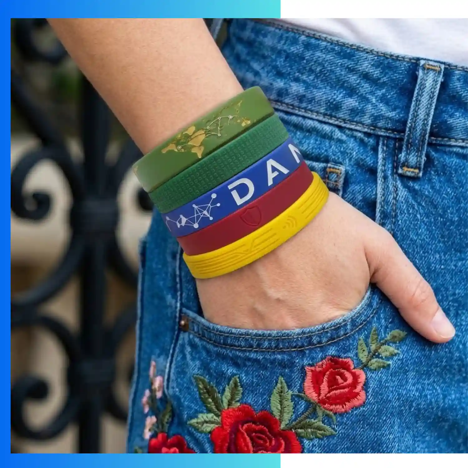 Custom Silicone Wristbands – Debossed & Embossed Logo No Ink Promotional Bracelets - Image 2