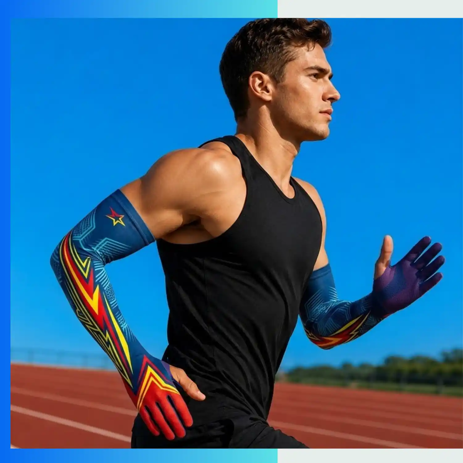 Custom Adult Sublimated Arm Sleeves – Full Color Compression Sports Sleeves - Image 2