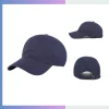 Unstructured cotton soft top cap 6-panel relaxed crown 7cm pre-curved visor single buckle closure