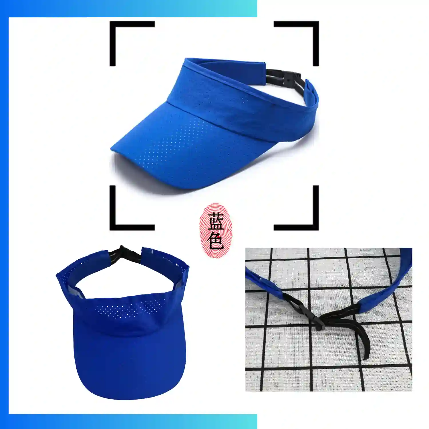 Quick Dry Sport Sun Visor – Lightweight Polyester Running & Tennis Visor Hat - Image 5
