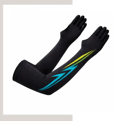 Youth sublimated arm sleeves, 92% nylon 8% spandex, full color custom print for basketball volleyball sports