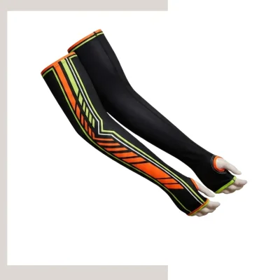 Adult thumb hole arm sleeves, 92% nylon 8% spandex, full sublimation print for cycling basketball outdoor sports