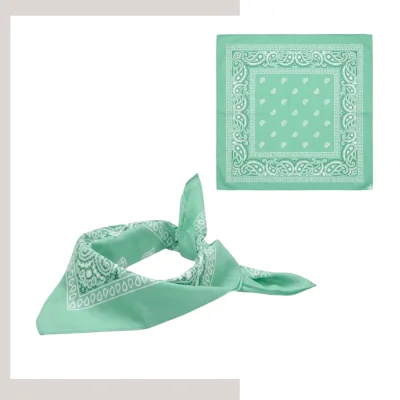 Custom Triangular Sublimated Bandana 15"×30.5" 100% Polyester Edge-to-Edge Print Promotional Event Scarf