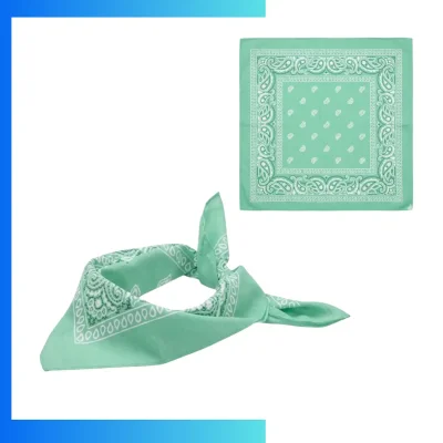 Custom Triangular Sublimated Bandana 15"×30.5" 100% Polyester Edge-to-Edge Print Promotional Event Scarf