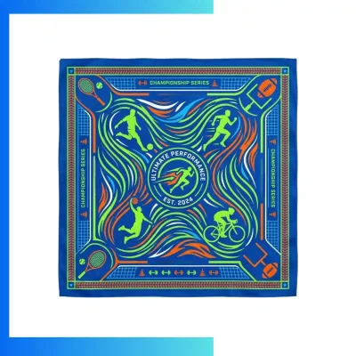 Custom Double Layer Cooling Bandana 24×48cm – 160GSM Polyester Sublimated Neck Gaiter for Outdoor & Sports Use