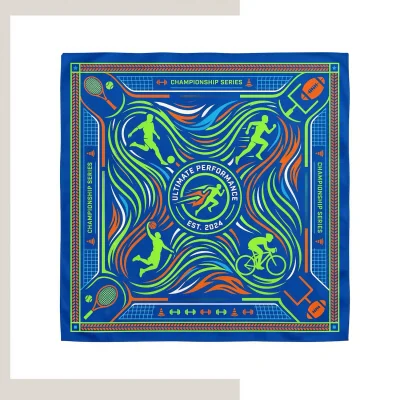Custom Double Layer Cooling Bandana 24×48cm – 160GSM Polyester Sublimated Neck Gaiter for Outdoor & Sports Use