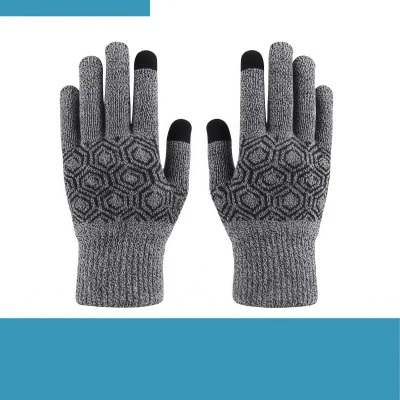 Thermal Touchscreen Winter Gloves – Custom Acrylic Spandex Fleece Lined Warm Gloves with Logo