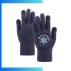 Custom Thick Winter Gloves with 2-Finger Touchscreen – Warm Acrylic Knit Adult Gloves with Logo Branding