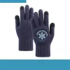 Custom Thick Winter Gloves with 2-Finger Touchscreen – Warm Acrylic Knit Adult Gloves with Logo Branding