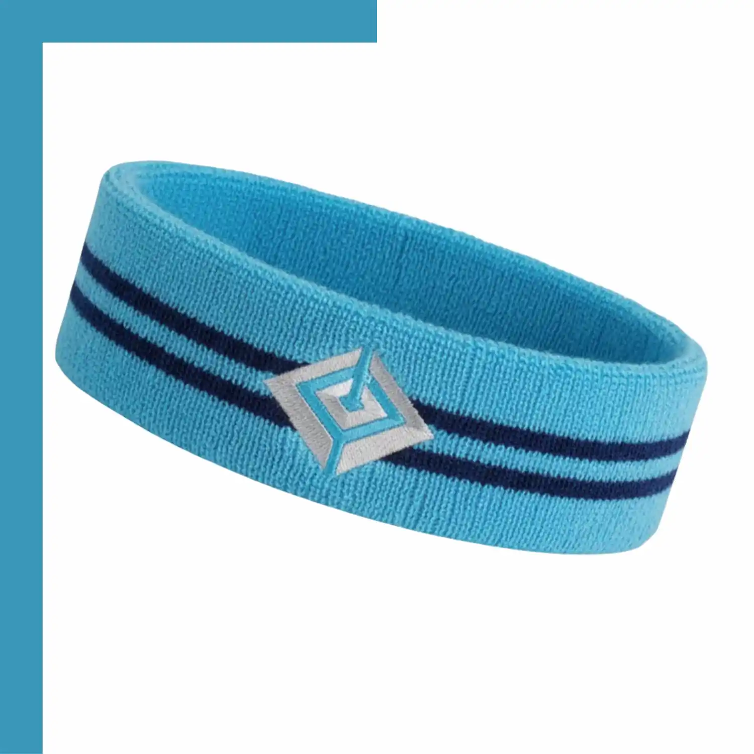 Custom Solid Color Stretch Headbands – Embroidered Cotton Blend Sports & Promotional Headwear