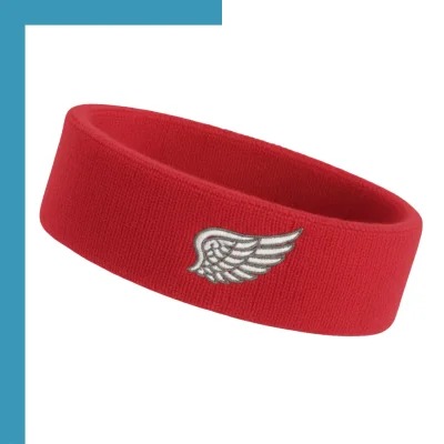 Custom jacquard woven stretch headbands, premium multi-fiber permanent patterned sports headbands for fitness team events and premium promotions