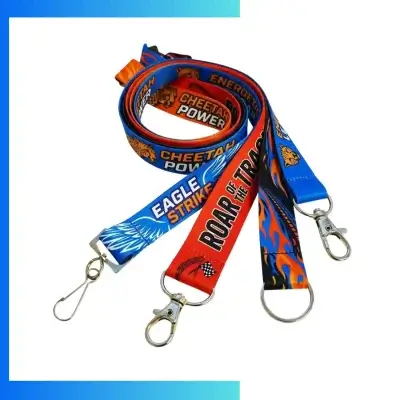 Custom Screen Printed Polyester Lanyard – One Color ID Neck Strap for Events & Corporate Use