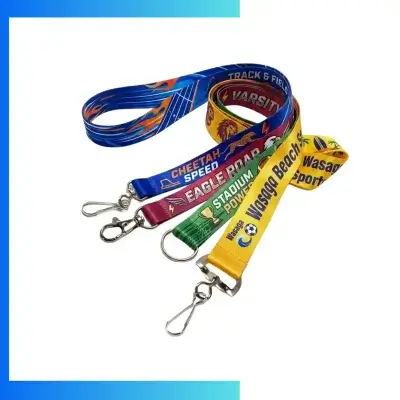 Custom Nylon Lanyards – Durable Screen Printed ID Neck Straps