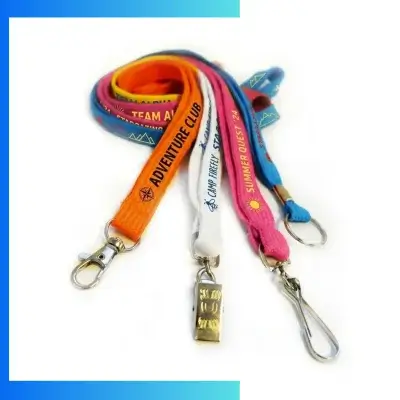Custom Tube Lanyard with Screen Printing – Soft Rounded Polyester ID Neck Straps
