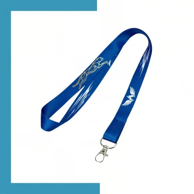 Custom woven jacquard RPET recycled polyester lanyard with logo in 20mm width