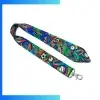 Custom Double-Layer RPET Woven Lanyards – Both-Sides Jacquard Logo Recycled Polyester Neck Lanyards