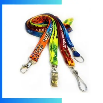 Custom RPET Screen Printed Lanyards – Recycled Polyester Eco-Friendly ID Lanyards