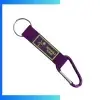 Custom 20mm Pocket Carabiner Soft PVC Lanyard – 3D Rubber Logo Key Ring Lanyard for Premium Branding